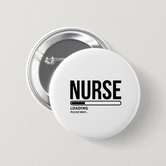 Nurse Loading Nursing school nurse, toekomstige nu Ronde Button 5,7 Cm (Voorkant /achterkant)