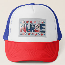 Nurse Logo Hat - Stylish Cap for Proud Nurses Trucker Pet