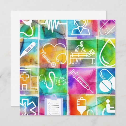 Nurse Love Feestdagenkaart (Voorkant / Achterkant)