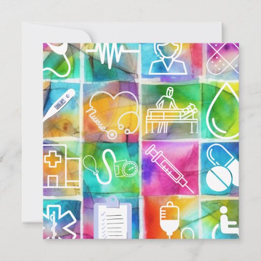 Nurse Love Feestdagenkaart (Voorkant)