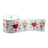 Nurse Love Heart Satijnen Lint (Spoel)