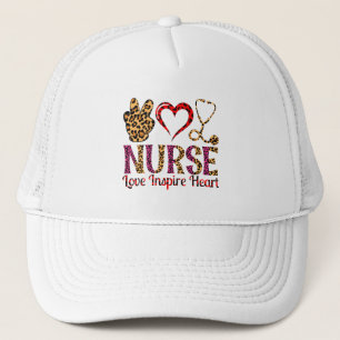 Nurse Love Inspire Heart -Motivatie Nurse (2) Trucker Pet