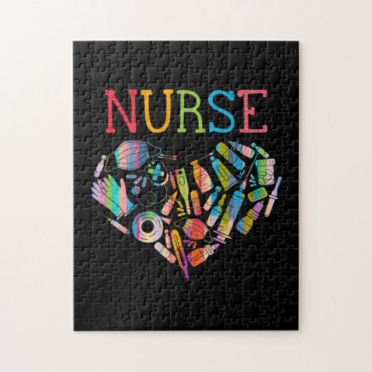 Nurse Love Nursing Student RN Life Hartelijk dank Legpuzzel (Verticaal)