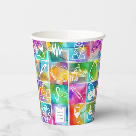 Nurse Love Papieren Bekers (Links)