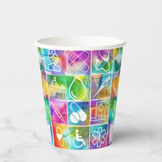 Nurse Love Papieren Bekers (Voorkant)