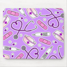 Nurse Love Pattern Paars