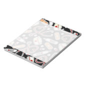 Nurse Love Print Black Background Notitieblok (Linkerzijde)