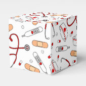 Nurse Love Print White Background Bedankdoosjes (Voorkant Zijde)