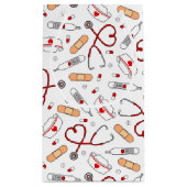 Nurse Love Print White Background Klein Cadeauzakje (Achterkant)