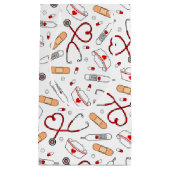 Nurse Love Print White Background Klein Cadeauzakje (Voorkant)