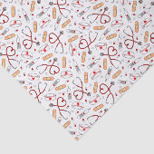 Nurse Love Print White Background Tissuepapier (Detail)