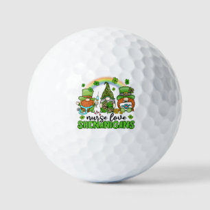 Nurse Love Shenanigans St. Patrick's Golfballen