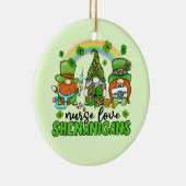 Nurse Love Shenanigans St. Patrick's Keramisch Ornament (Rechts)