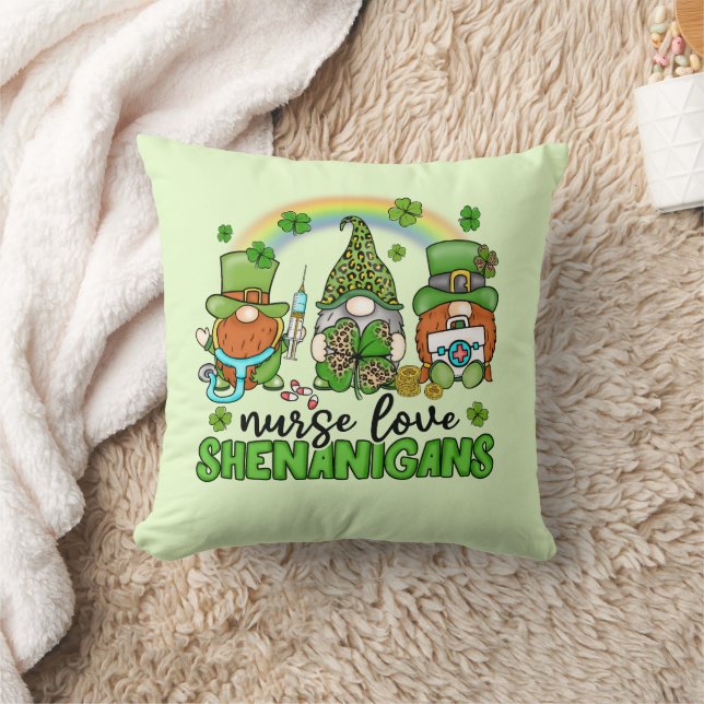 Nurse Love Shenanigans St. Patrick's Kussen (Deken)