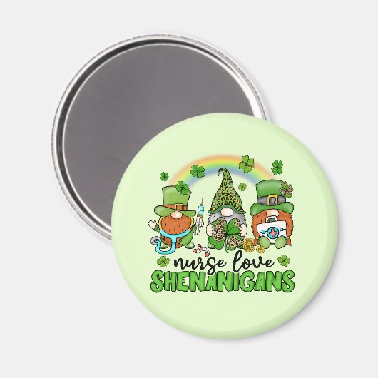 Nurse Love Shenanigans St. Patrick's Magneet (Voorkant / Achterkant)