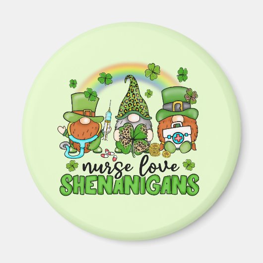 Nurse Love Shenanigans St. Patrick's Magneet (Voorkant)