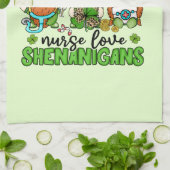 Nurse Love Shenanigans St. Patrick's Theedoek (Gevouwen)