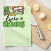 Nurse Love Shenanigans St. Patrick's Theedoek (Quarter Fold)
