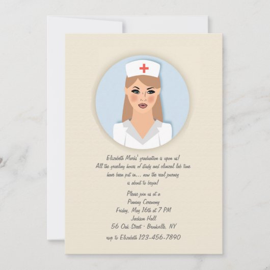 Nurse Medallion Uitnodiging (Voorkant)