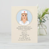 Nurse Medallion Uitnodiging (Staand voorkant)
