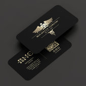 Nurse Medical Doctor Caduceus Elegant Zwart Goud Visitekaartje