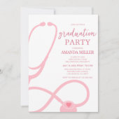 Nurse Medical Graduation Party Uitnodiging (Voorkant)