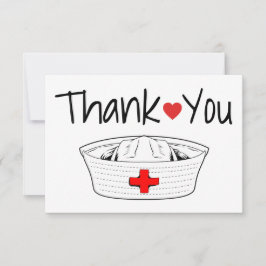 Nurse Medical Heart Stethoscoop Nursing Hospital Bedankkaart