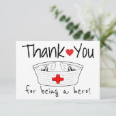 Nurse Medical Nursing Pet Health Care Professional Bedankkaart (Staand voorkant)