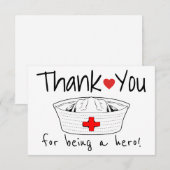 Nurse Medical Nursing Pet Health Care Professional Bedankkaart (Voorkant / Achterkant)