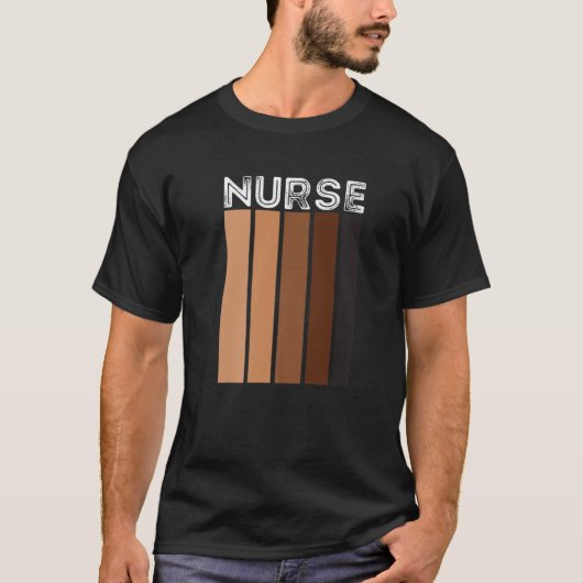 Nurse Melanin Afro Queen Black History Month, Afro T-shirt (Voorkant)