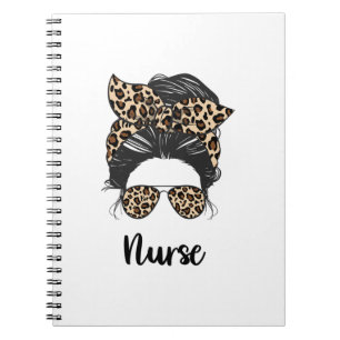 Nurse Messy Bun life Nurse MOM LIFE Notitieboek