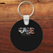 Nurse Mode All Day Every Day Halloween Design Clas Sleutelhanger (Voorkant)