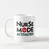 Nurse Mode geactiveerd Grappig Koffiemok (Links)