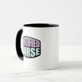 Nurse Mok Gift voor gecertificeerde verpleegkundig (Voorkant links)