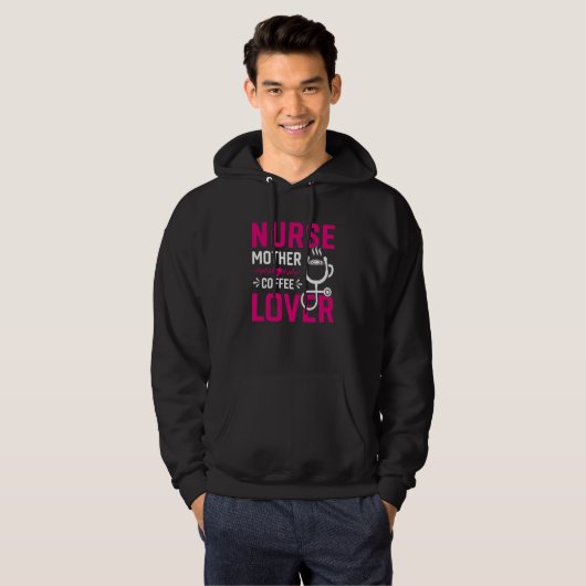 Nurse Mother Coffee Hoodie (Voorkant volledig)