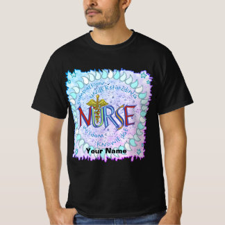 Nurse Motto aangepaste verpleegkundigen T-shirt