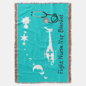 Nurse Nap Blanket Blue Deken (Voorkant Verticaal)