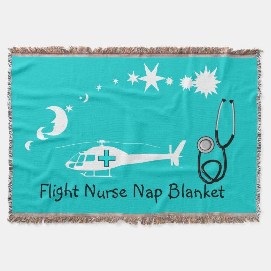 Nurse Nap Blanket Blue Deken (Voorkant)