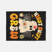 Nurse Night Shift Crew Ghost Halloween Nurse Grapp Fleece Deken (Voorkant (Horizontaal))