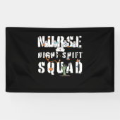 Nurse Night Shift Halloween Squad Classic T-shirt Spandoek (Horizontaal)