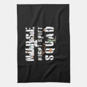 Nurse Night Shift Halloween Squad Classic T-shirt Theedoek (Verticaal)