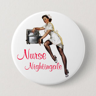 Nurse Nightingale Pin-Up Ronde Button 7,6 Cm