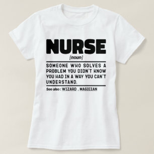 Nurse Noun Definition Professional Medewerker Scha T-shirt