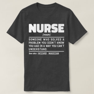 Nurse Noun Definition Professional Medewerker Scha T-shirt