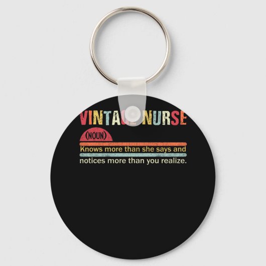 Nurse Noun Definition weet meer dan ze zegt Sleutelhanger (Voorkant)