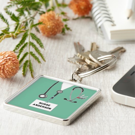 Nurse Novelty Gift Sleutelhanger (Zijkant)