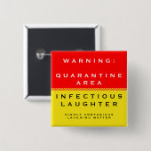 Nurse Novelty Gift Vierkante Button 5,1 Cm (Voorkant /achterkant)