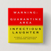 Nurse Novelty Gift Vierkante Button 5,1 Cm (Voorkant)