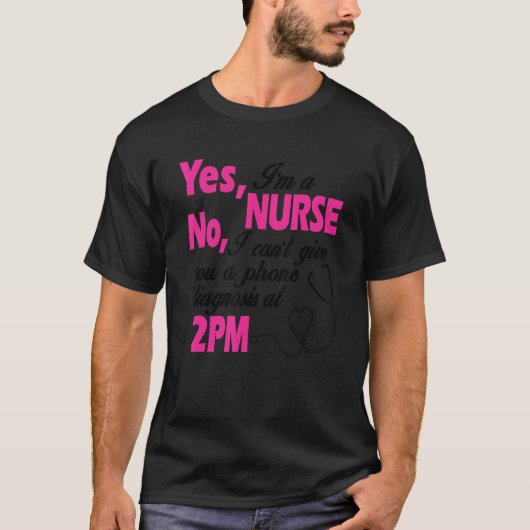Nurse Nurses Work Hospital Teaching Design T-shirt (Voorkant)