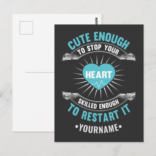 Nurse Nursing Briefkaart (Voorkant / Achterkant)